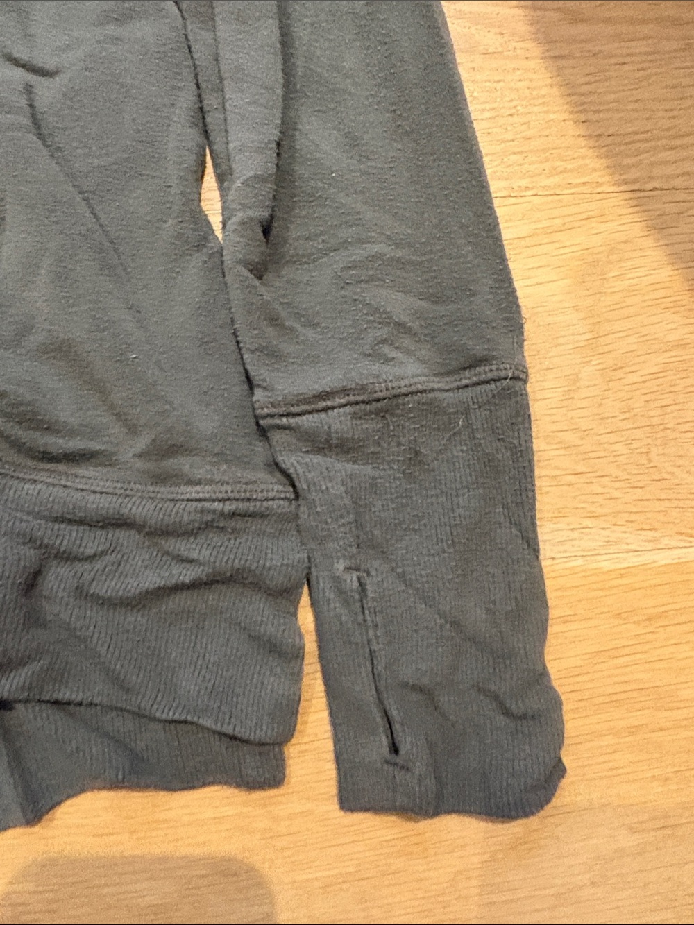 Athleta Olive Green Thermal Crewneck Pullover - Picture 3 of 7